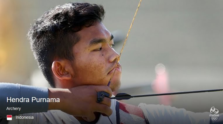 Hendar Purnama, pemanah putera Indonesia di Rio2016 (foto; reuters)