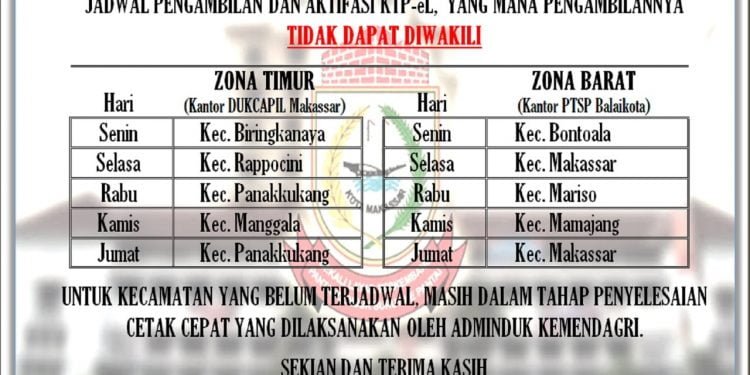 Untuk Warga Makassar, Dukcapil Makassar Buka Layanan Mobile Untuk Kecamatan, Ini Jadwalnya - Utama Untuk Warga Makassar, Dukcapil Makassar Buka Layanan Mobile Untuk Kecamatan, Ini Jadwalnya - Utama
