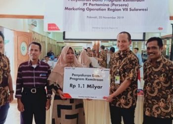 Pertamina Bari Modal Usaha Pelaku UMKM di Sulbar