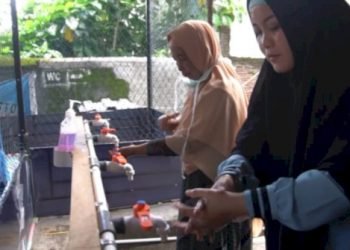 Demi Masyarakat, Disdukcapil Gowa Lengkapi Fasilitas Pencuci Tangan