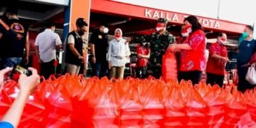 Dapur Lapangan Kecamatan Mariso Bagikan 2.000 Nasi Kotak per Hari