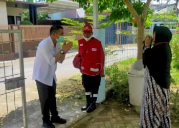 Deng Ical Pantau Penyemprotan Disinfektan PMI Makassar di Telkomas