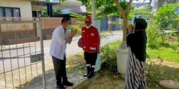 Deng Ical Pantau Penyemprotan Disinfektan PMI Makassar di Telkomas