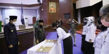 Lantik Kepala UPT Pendidikan Formal Se-Kota Makassar, Rudy Minta Jaga Netralitas