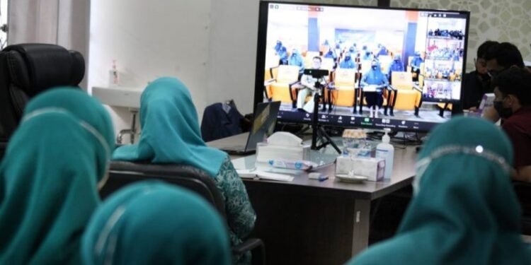 Ketua TP PKK Makassar Tegaskan Petugas Posyandu Perhatikan Protokol Kesehatan PKK Kota