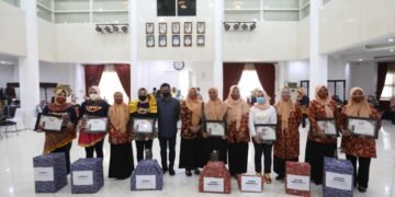 Gelar Lomba Senam Covid, DWP Kota Makassar Tuai Pujian