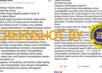 #CekFakta Rusia Menemukan bahwa Covid-19 Tidak Disebabkan oleh Virus
