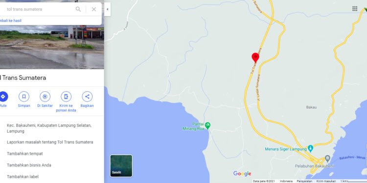 Kini Pengguna Bisa Menambah Jalan Baru di Google Maps tol-trans-sumatra