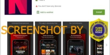 #CekFakta Aplikasi ‘FlixOnline’ Menawarkan Akses Netflix Gratis Selama 2 Bulan