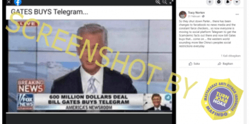#CekFakta Bill Gates Membeli Telegram