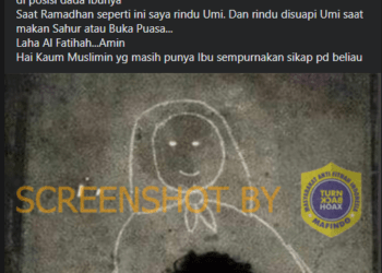 #CekFakta Foto Anak Piatu Iraq Melukis Sosok Ibunya di Lantai dan Tidur di Posisi Dada Ibunya
