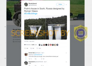 #CekFakta Foto Rumah Putin di Sochi, Rusia