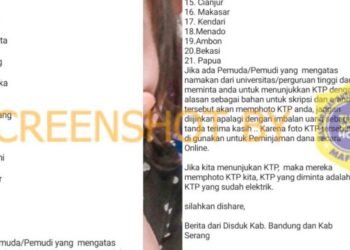 #CekFakta Himbauan Disduk Kabupaten Bandung dan Kabupaten Serang tentang KTP