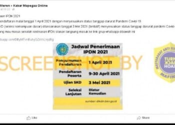 #CekFakta Jadwal Penerimaan IPDN 2021