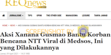 #CekFakta Judul Berita Reqnews “Xanana Gusmao Membantu Korban Bencana di NTT”