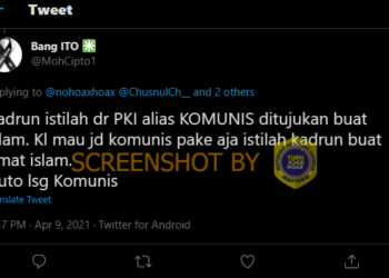 #CekFakta Kadrun Merupakan Panggilan PKI untuk Umat Islam