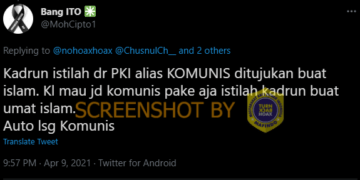 #CekFakta Kadrun Merupakan Panggilan PKI untuk Umat Islam