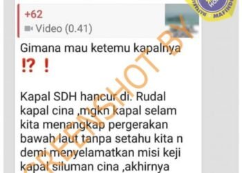 #CekFakta “Kapal SDH hancur di
