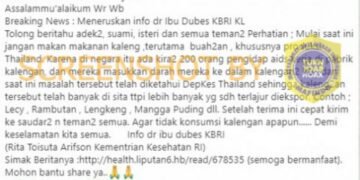 #CekFakta Makanan Kaleng dari Thailand Menularkan Virus AIDS
