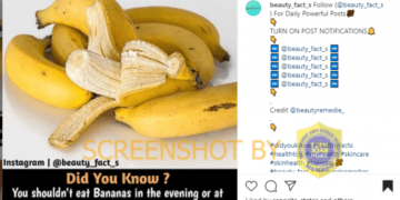 #CekFakta Memakan Pisang pada Malam Hari Menyebabkan Batuk