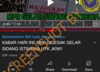 #CekFakta “MPR Gelar Sidang Istimewa