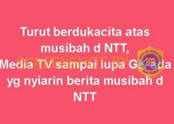 #CekFakta Musibah di NTT Tidak Disiarkan di Televisi