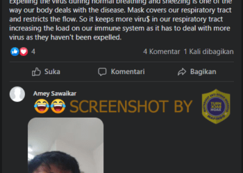 #CekFakta Penggunaan Masker dapat Menyebabkan Kematian Akibat Covid-19