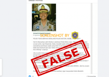 #CekFakta “POLISI TIDAK BERHAK MENILANG PAJAK MOTOR/ MOBIL YANG MATI !”