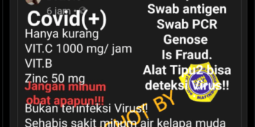 #CekFakta Positif Covid Disebabkan oleh Kekurangan Vitamin, Bukan oleh Virus