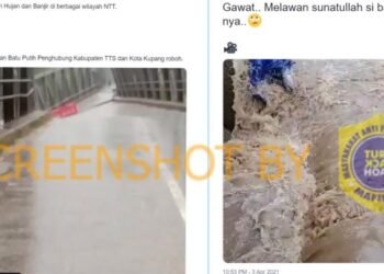 #CekFakta Potongan Video Banjir di Nusa Tenggara Timur