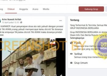 #CekFakta Ritual Kaparot Dilakukan dengan Proses Menyemburkan Tahi Ayam