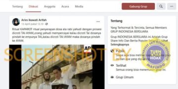 #CekFakta Ritual Kaparot Dilakukan dengan Proses Menyemburkan Tahi Ayam