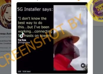 #CekFakta Sebuah Peralatan Telekomunikasi Bertuliskan “COV-19” Siap Dipasang di Tiang Pemancar 5G