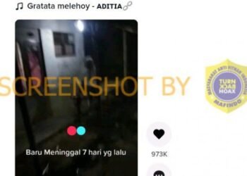 #CekFakta Sosok Perempuan yang Meninggal 7 Hari Terlihat tengah Duduk