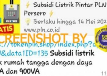 #CekFakta Tautan Pendaftaran Subsidi Listrik PLN