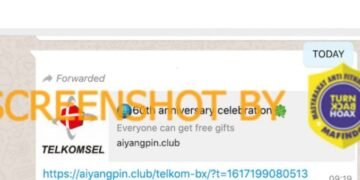 #CekFakta Telkomsel Bagikan Hadiah untuk Rayakan HUT Ke-60