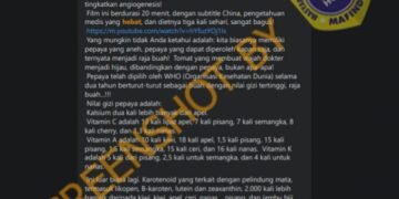 #CekFakta Who Menyatakan Pepaya sebagai Buah Paling Bergizi