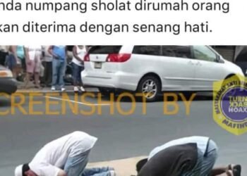 #CekFakta Foto “Apa Indonesia tidak punya tempat ibadah?”