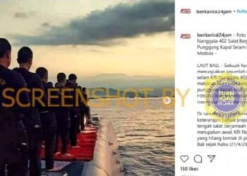 #CekFakta Foto Awak KRI Nanggala 402 sebelum Hilang di Perairan Utara Bali