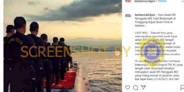 #CekFakta Foto Awak KRI Nanggala 402 sebelum Hilang di Perairan Utara Bali
