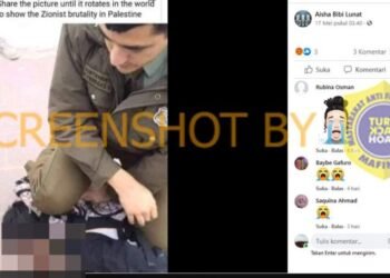 #CekFakta Foto Memperlihatkan Tentara Israel Membunuh Seorang Anak Palestina