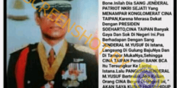 #CekFakta Jenderal Yusuf Menampar Liem Sioe Liong karena Ingin Kuasai Indonesia