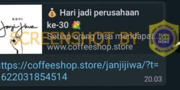 #CekFakta Link Hadiah Perayaan Ulang Tahun ke 30 Kopi Janji Jiwa