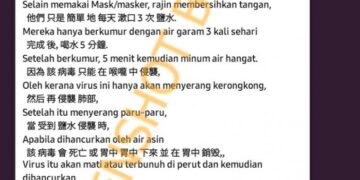 #CekFakta Mengonsumsi Air Hangat dan Berkumur Dengan Air Garam Dapat Hilangkan Virus Corona