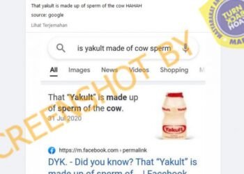 #CekFakta Minuman Probiotik Yakult Terbuat dari Sperma Sapi
