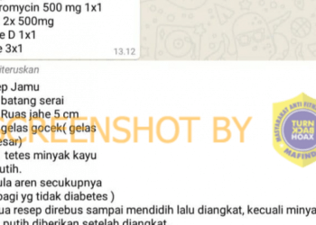 #CekFakta Obat dan Bahan Herbal Mencegah Covid
