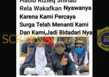 #CekFakta “Pendukung Habib Rizieq Shihab rela wakafkan nyawa karena Surga telah menanti”