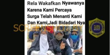 #CekFakta “Pendukung Habib Rizieq Shihab rela wakafkan nyawa karena Surga telah menanti”