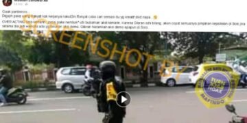 #CekFakta Polisi Membubarkan Massa Aksi Bela Palestina di Solo dengan Tembakan