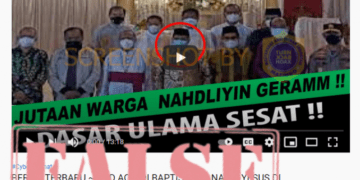 #CekFakta Video Said Aqil Dibaptis Atas Nama Yesus Di Gereja